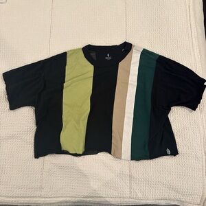 Free People Multicolor Striped Crop Top